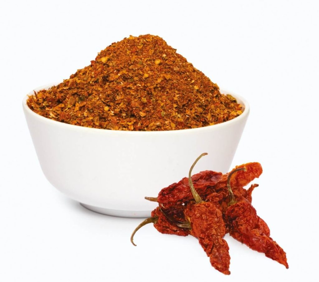 Bhut jolokia flakes oven dried