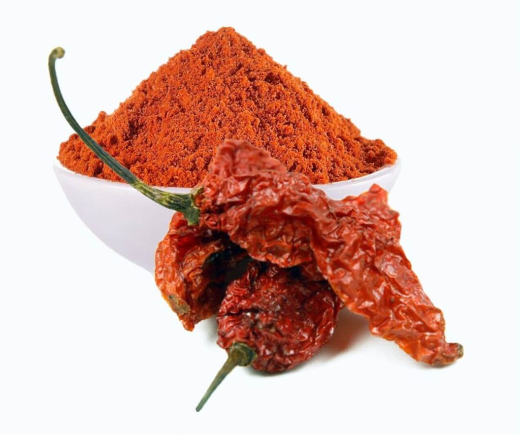 Bhut jolokia powder oven dried