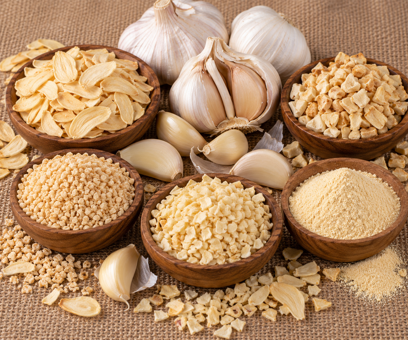 Dehydrated Garlic Flakes and Granules Supplier and Exporter from India